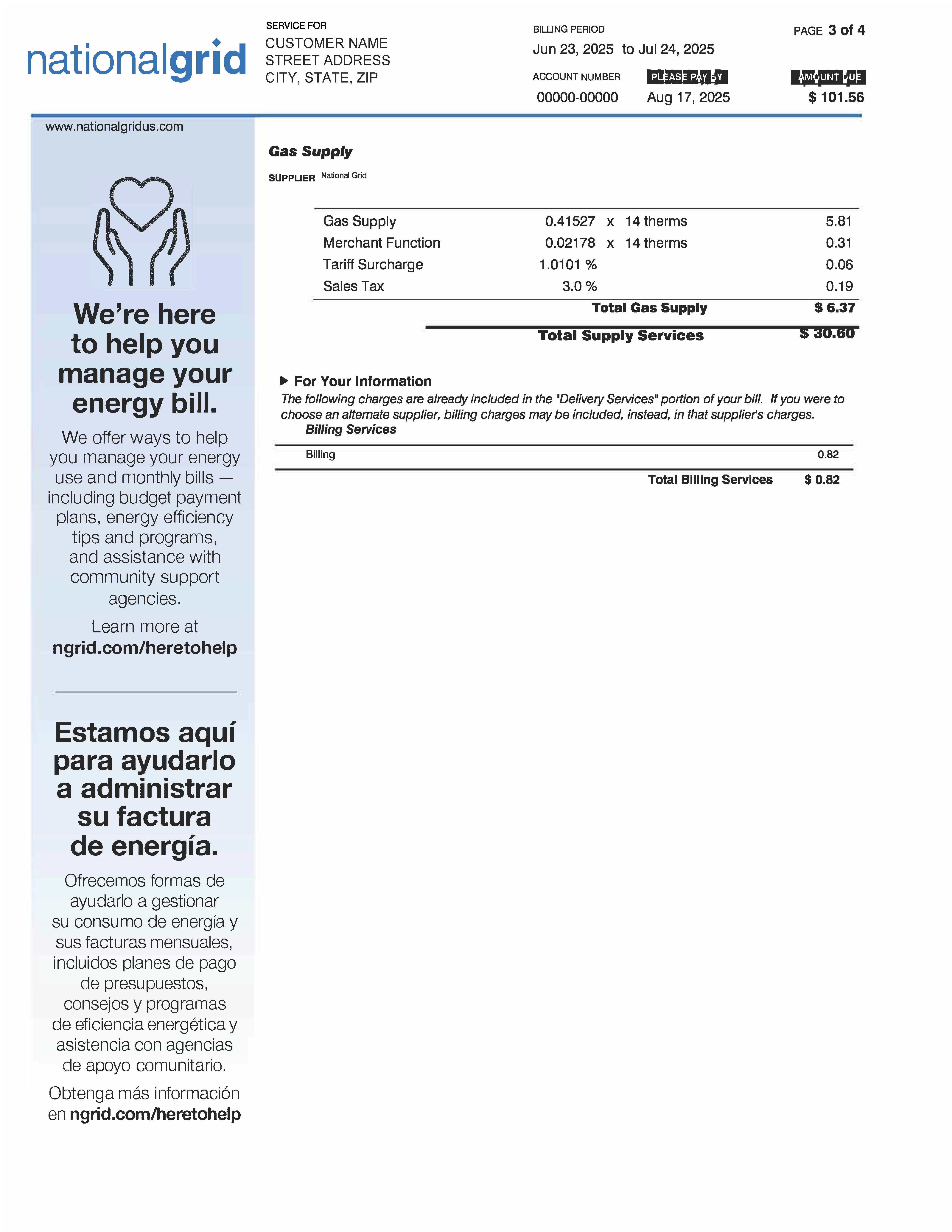 Basic Electric Bill - Page 3