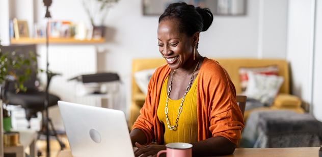 person viewing tablet