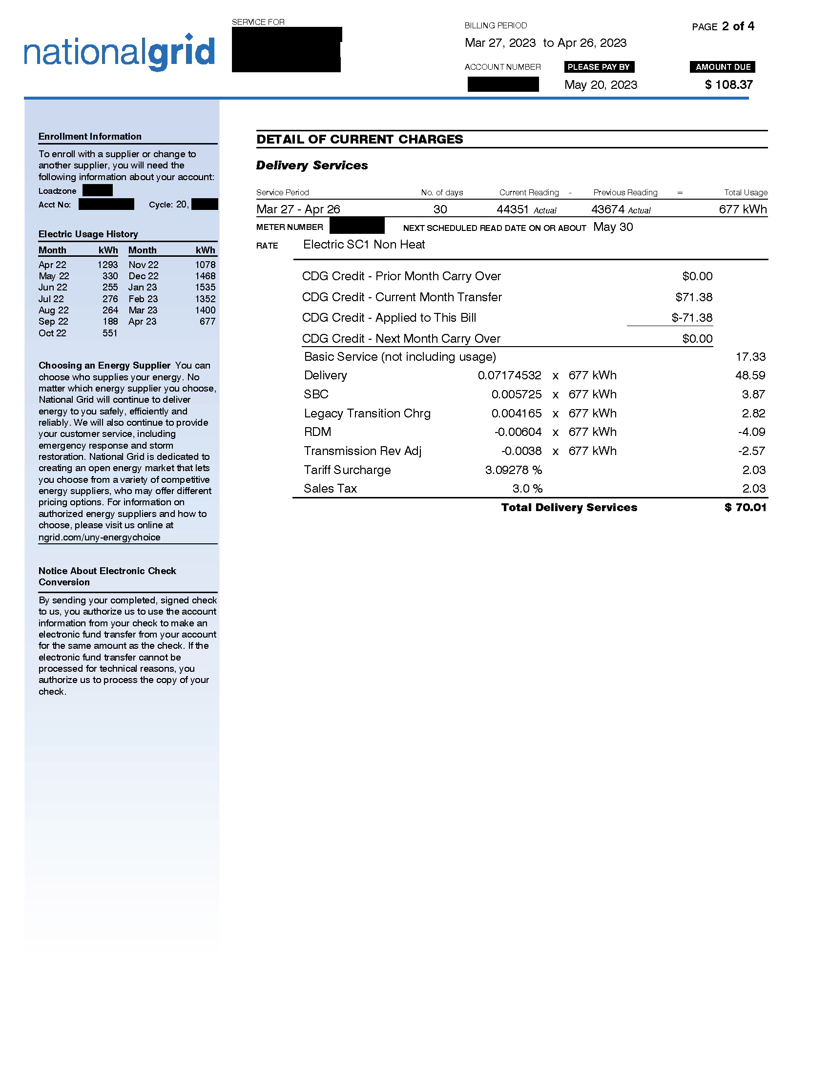 Community Solar with Net Crediting Bill - Page Two